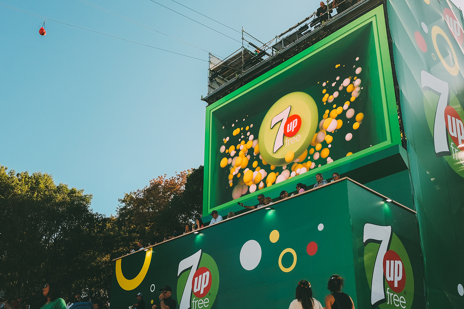 Conteúdos, Consultoria, Digital Signage 7UP Free – Rock in Rio Lisboa 2022